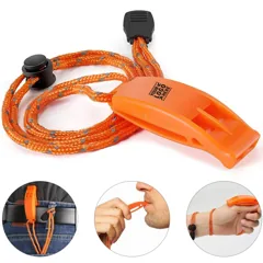 Safety Alert Whistle with Neck Strap