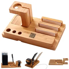 Eco-Friendly Bamboo Device Holder