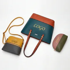 Soft-Touch Synthetic Leather Bag Collection | 3-Piece Versatile Set